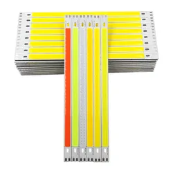 200x10mm emissione di luce Diod DC12-14V 10W 1000LM COB LED Strip Light verde giallo rosso blu bianco caldo bianco puro COB Strip Lamp