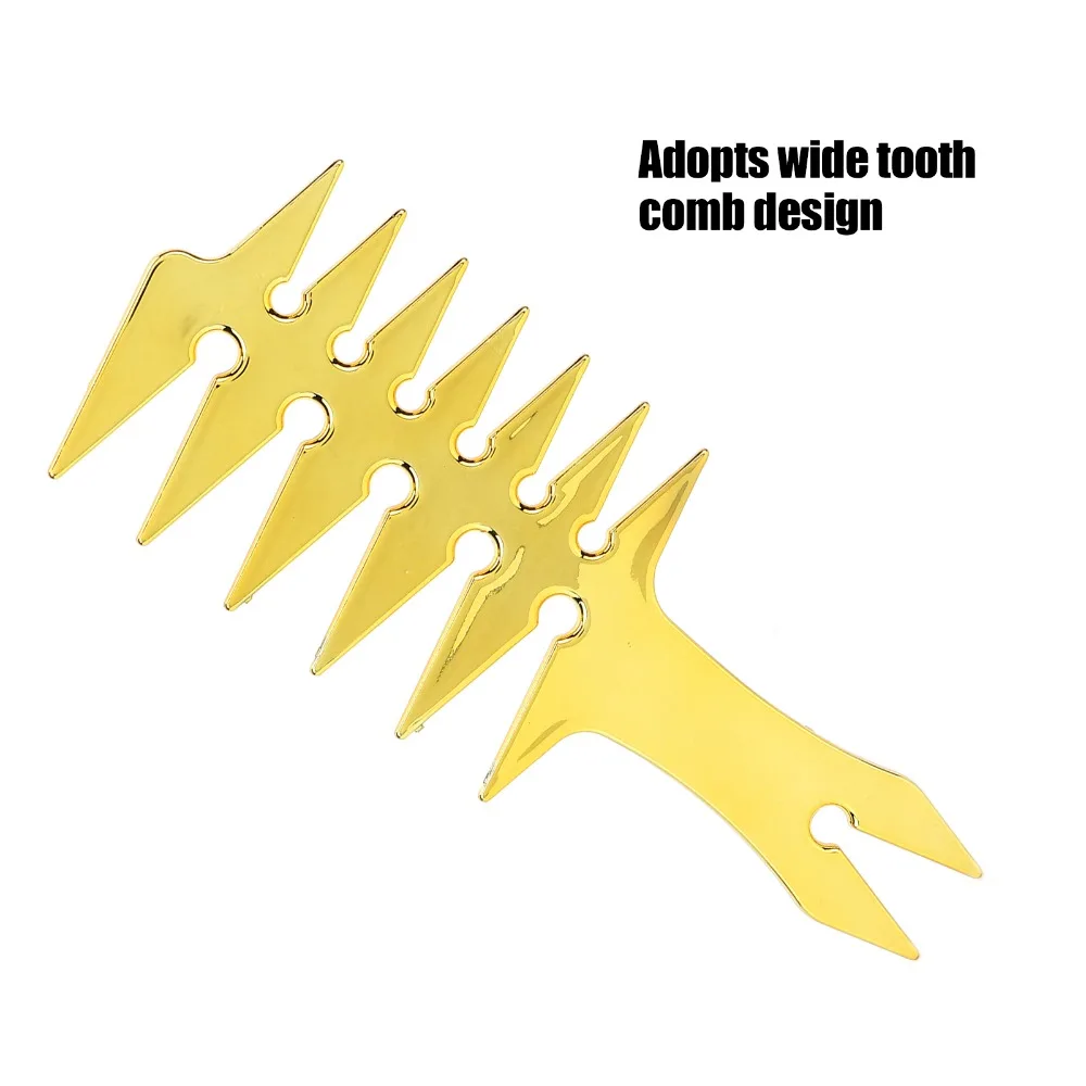 Grooming Kit Wide Tooth Wide Tooth Comb ABS Double Sided Double Sided Comb Professional Retro Men's Comb Hairdressing