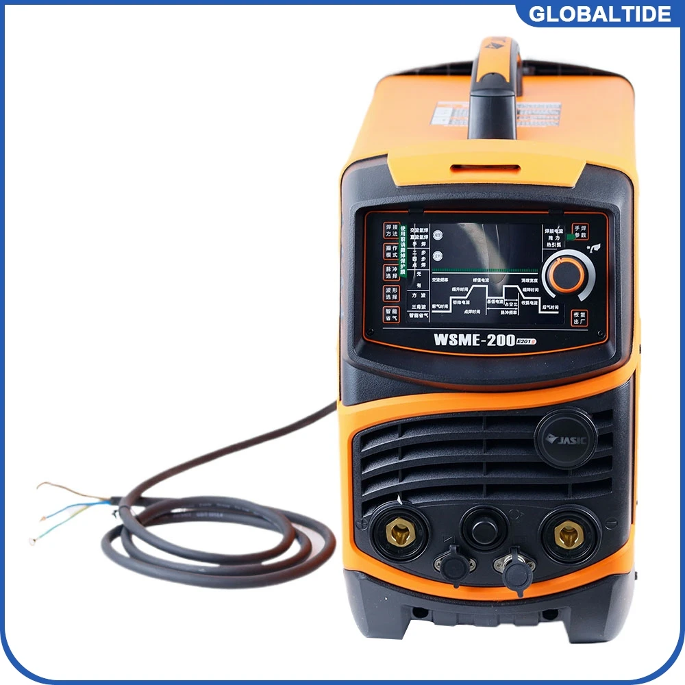 

AC DC Pulse Argon Arc Fully Automatic Welding Machine, AC 220V, Air Cooled WSME-200 TIG-200P IGBT, Digital Inverter