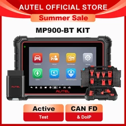 Autel MaxiPRO MP900-BT KIT Diagnostic Tools CANFD DOIP Bidirectional Car Scanner ECU Coding Tool 11pcs OBD1 Kit