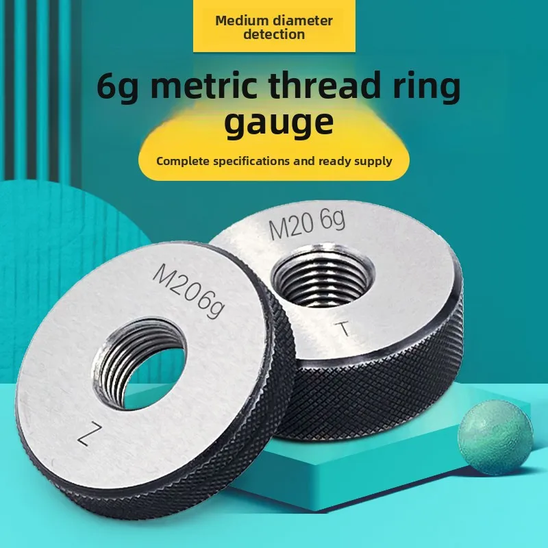 FA 6G Metric External Thread Ring Gage Pitch Diameter Inspection Go/No-Go Plug Gages M11 M12 M14 M15 M16 M18 M19 M20