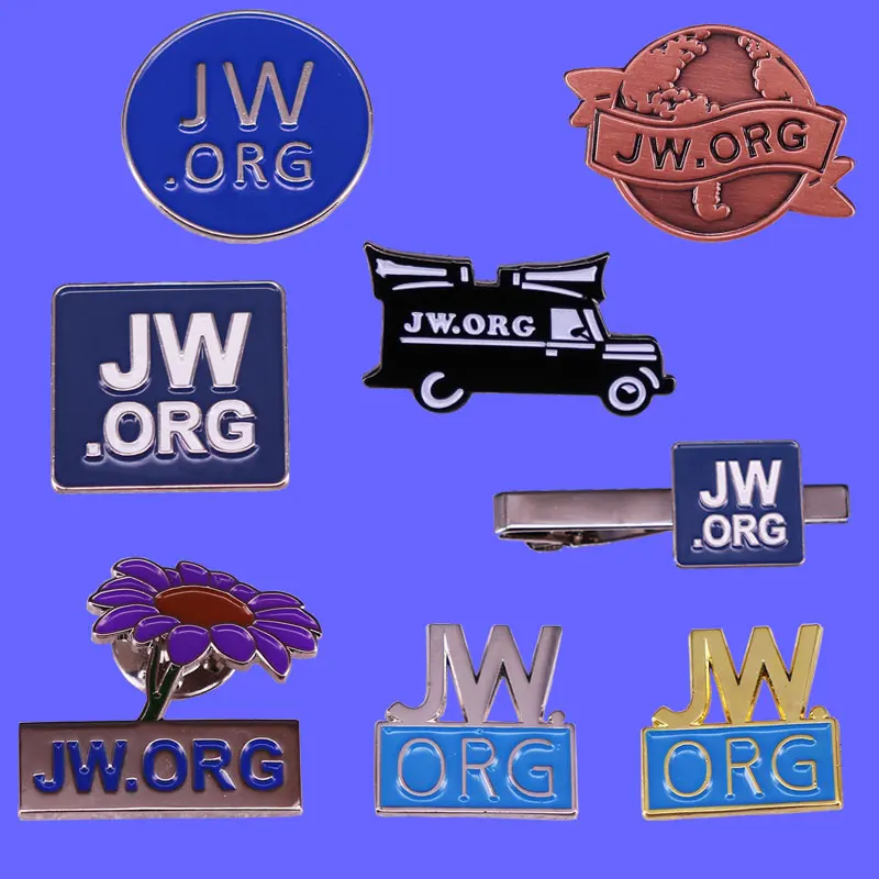 JW.ORG Monogram Metal Badge Originality Lapel Brooch Denim Jacket Backpack Pin Decoration Men Women Fashion Jewelry Gift