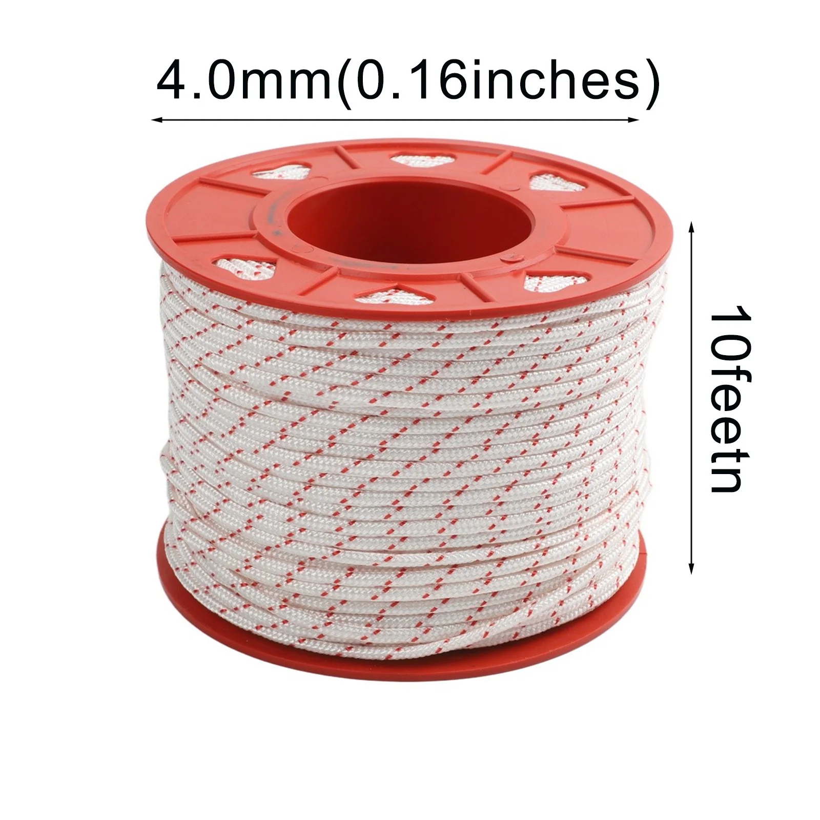 High Strength Pull Rope Starter Rope Polyester Pull Rope Length 10ft Pull Starter Rope 4.0mm Diameter 16-strand Construction