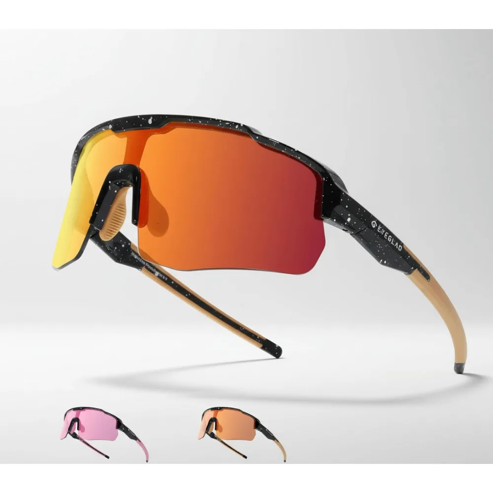 

Фотохромные спортивные солнцезащитные очки UV400 для езды на велосипеде, бега, улицы, для мужчин и женщин, легкие, ударопрочные