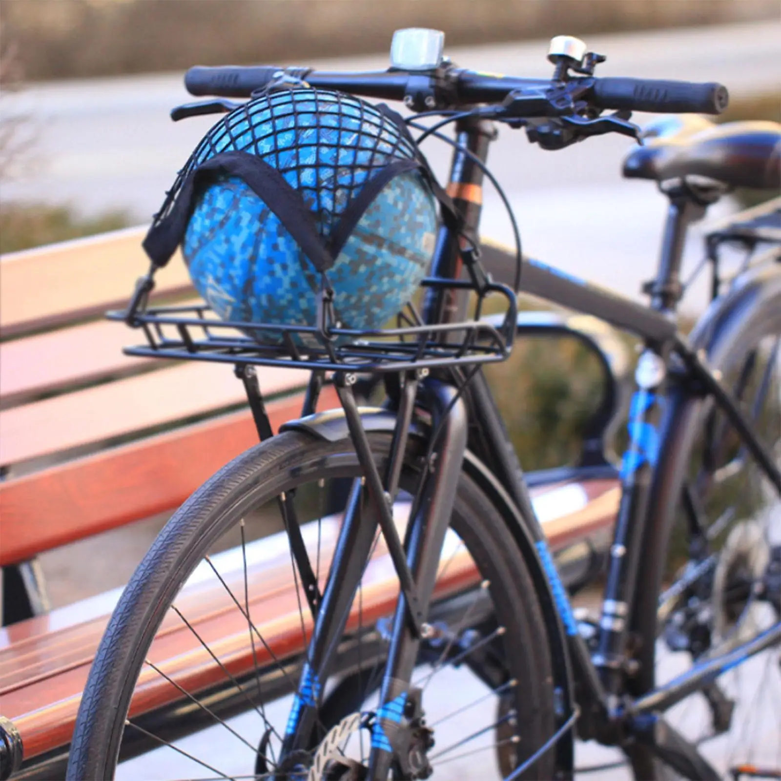 

Передний багажник для велосипеда из прочного алюминиевого сплава: корзина-органайзер для путешествий и поездок