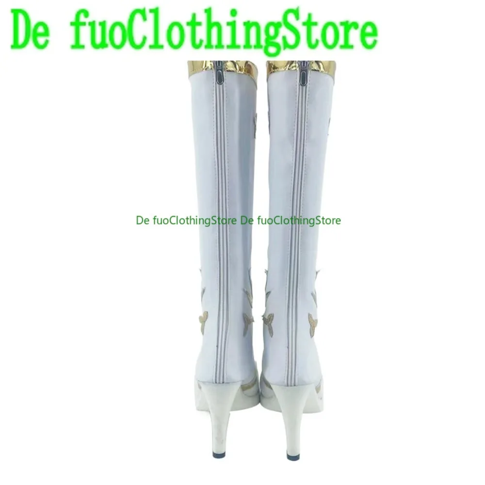 รองเท้าคอสเพลย์ Vocaloid สำหรับงานอนิเมะ คอนเวนชั่น การแสดง รองเท้าสำหรับเล่นเกมอนิเมะ บทบาทสมมติ ชุดฮาโลวีน อุปกรณ์ประกอบฉาก รองเท้าบูท DefuoClothing