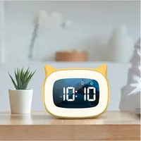 LED Cartoon Children's Alarm Clock Student Specific Creative Intelligent Electronic Clock Bedroom Atmosphere Night Light Clock