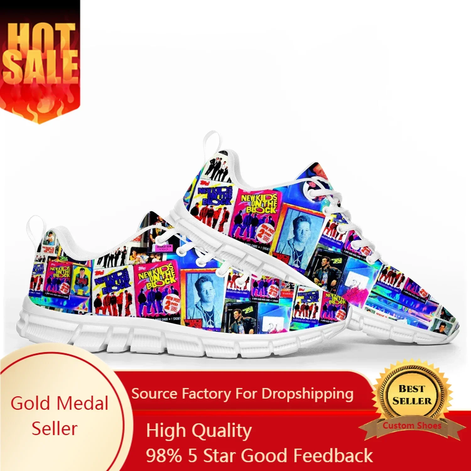 

New Kids on The Block Band Sports Shoes Mens Womens Teenager Kids Children Customized Sneakers High Quality Couple Shoes