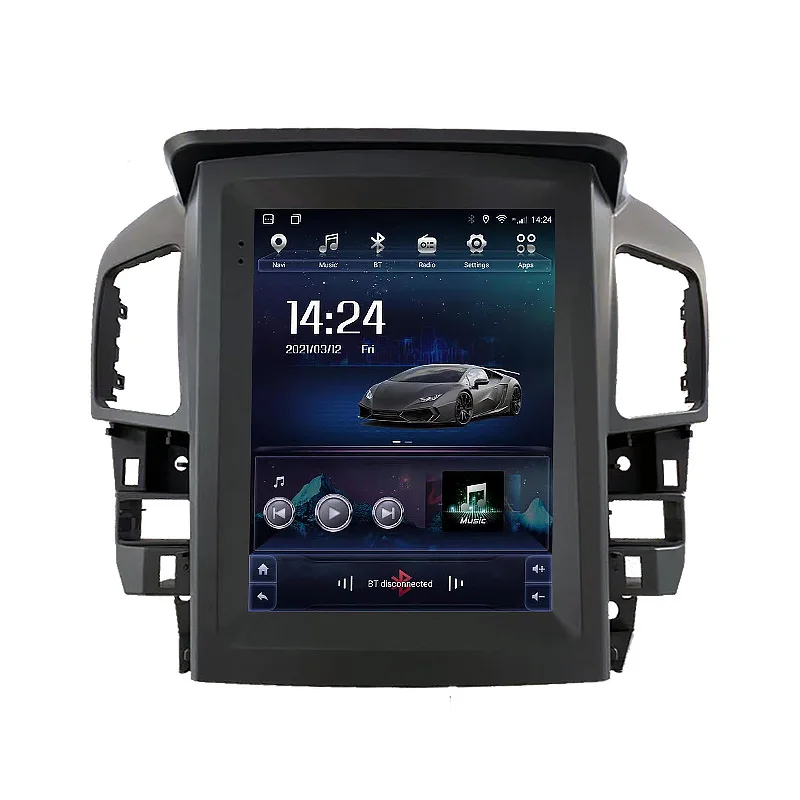 9.7-Inch vertical screen suitable for RX300 Android GPS car navigator reversing image integration