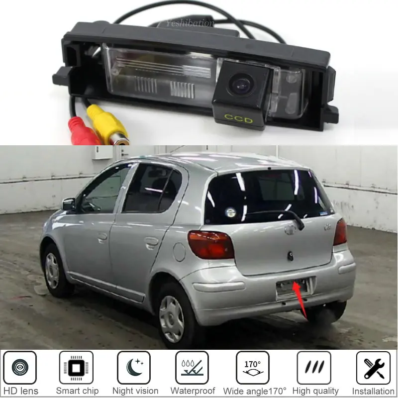 HD Car Rear View Back Up Reverse Camera For Toyota Vitz XP10 Vizi Hatchback 1998~2003 2004 2005 CCD Night Vision Reverse Camera