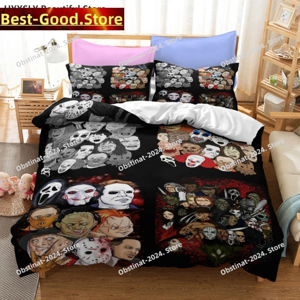 

Cult of Chucky Horror Movie Duvet Cover Bedding Set Comforter Linen Pillowcases Gift Home Decor Single Kids Full Queen King Size