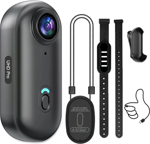 4K HD Mini WiFi Pet Collar Camera Portable Sports Vlogging Bodycam Magnetic Video Recorder Cats Dogs APP Microphone POV Camera