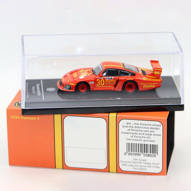 

PARA 1:64 935 1978 24H le Mans Moby Dick, легкосплавный автомобиль, литье под давлением и игрушечный транспорт, модель автомобиля, миниатюрная масштабная модель автомобиля для детей