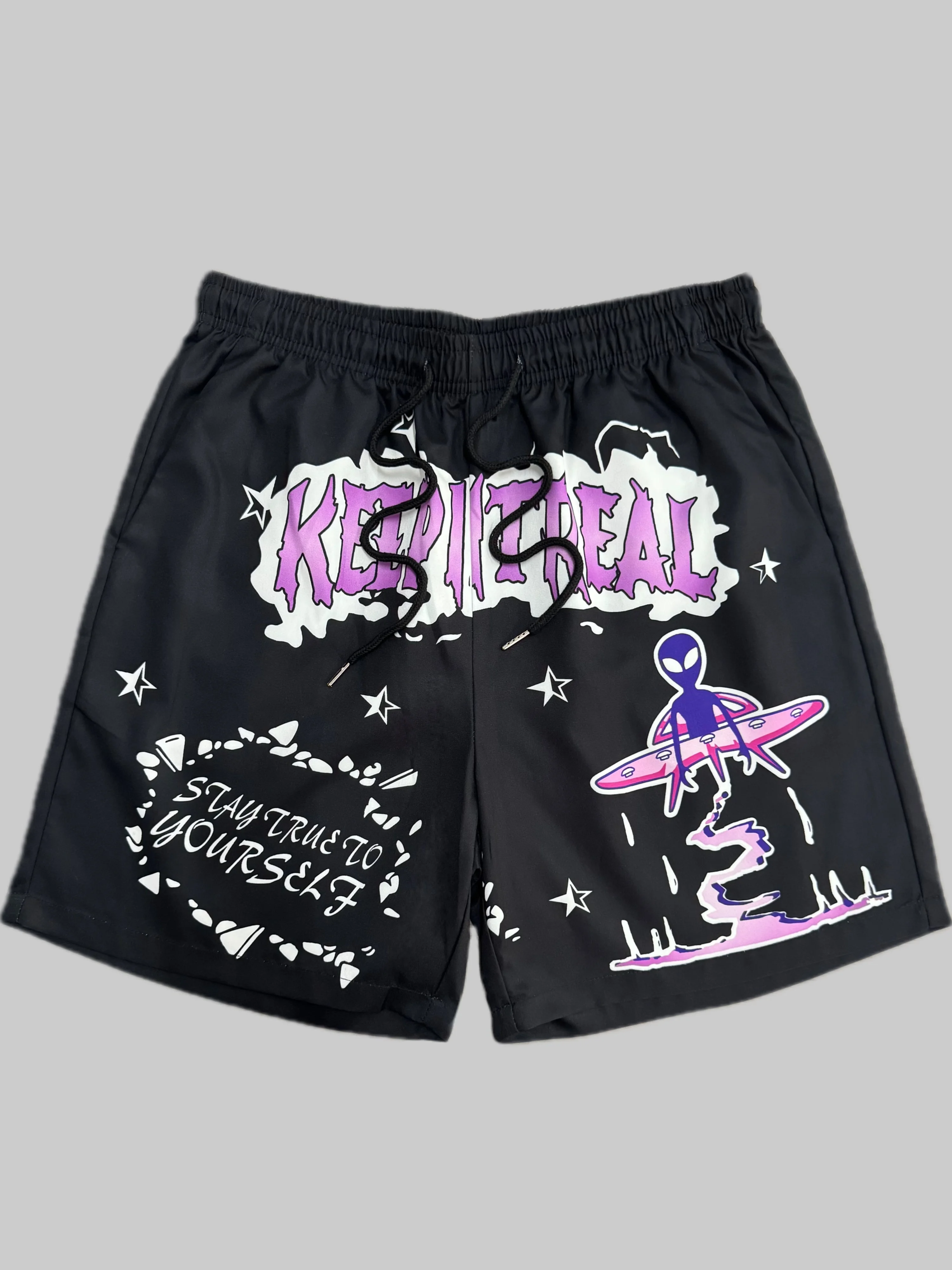 

3D letter printed fashionable casual soft and comfortable men's shorts for sports outdoor and fitness in summer 2025