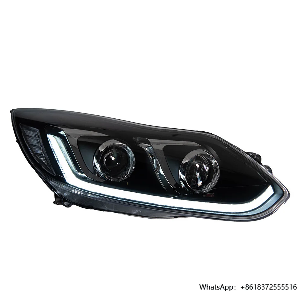 

12-14 for Ford Focus 3 LED Headlight Assembly Projector Lens 55W Auto Steering Upgrade Signal for Cars Applicable Model Land