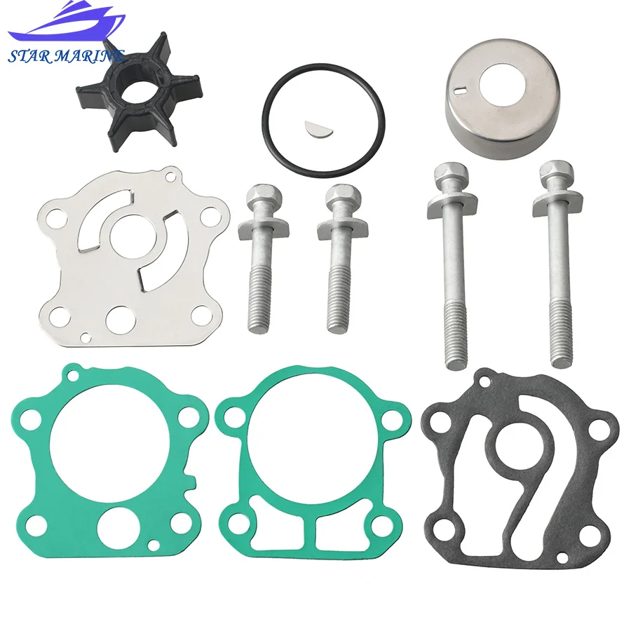 ชุดใบพัดปั๊มน้ำ 6H3-W0078 พร้อมตัวเรือน 6H3-W0078-00 สำหรับเครื่องยนต์ยามาฮ่า 2 จังหวะ 50 60 70 แรงม้า นอกเรือ 6H3-W0078-A0 18-3465