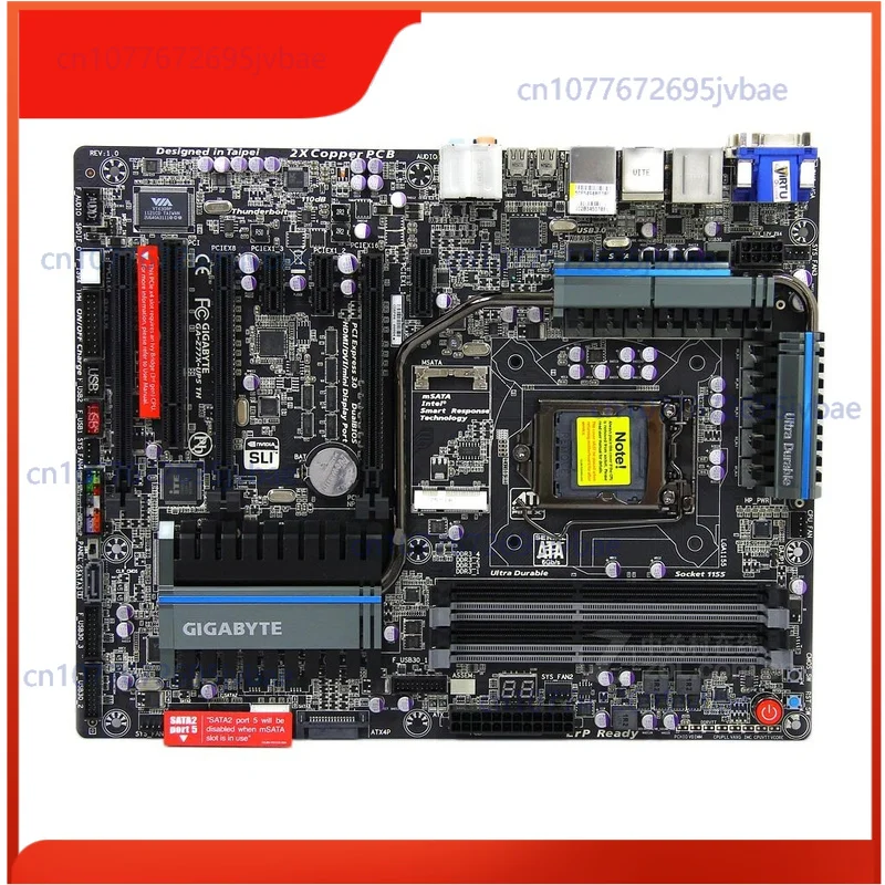 

For Gigabyte Z77X-UP5 TH motherboard LGA1155 DDR3 32G DVI+VGA+HDMI ATX Tested
