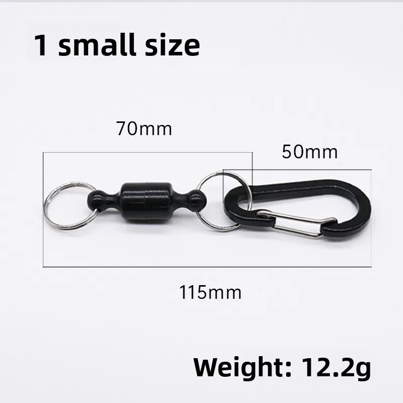 Black Magnetic Buckle Clip for Fishing Gloves Canopy Tent Magnet Holder Mountaineering Outdoor Gear Accessories - view 5