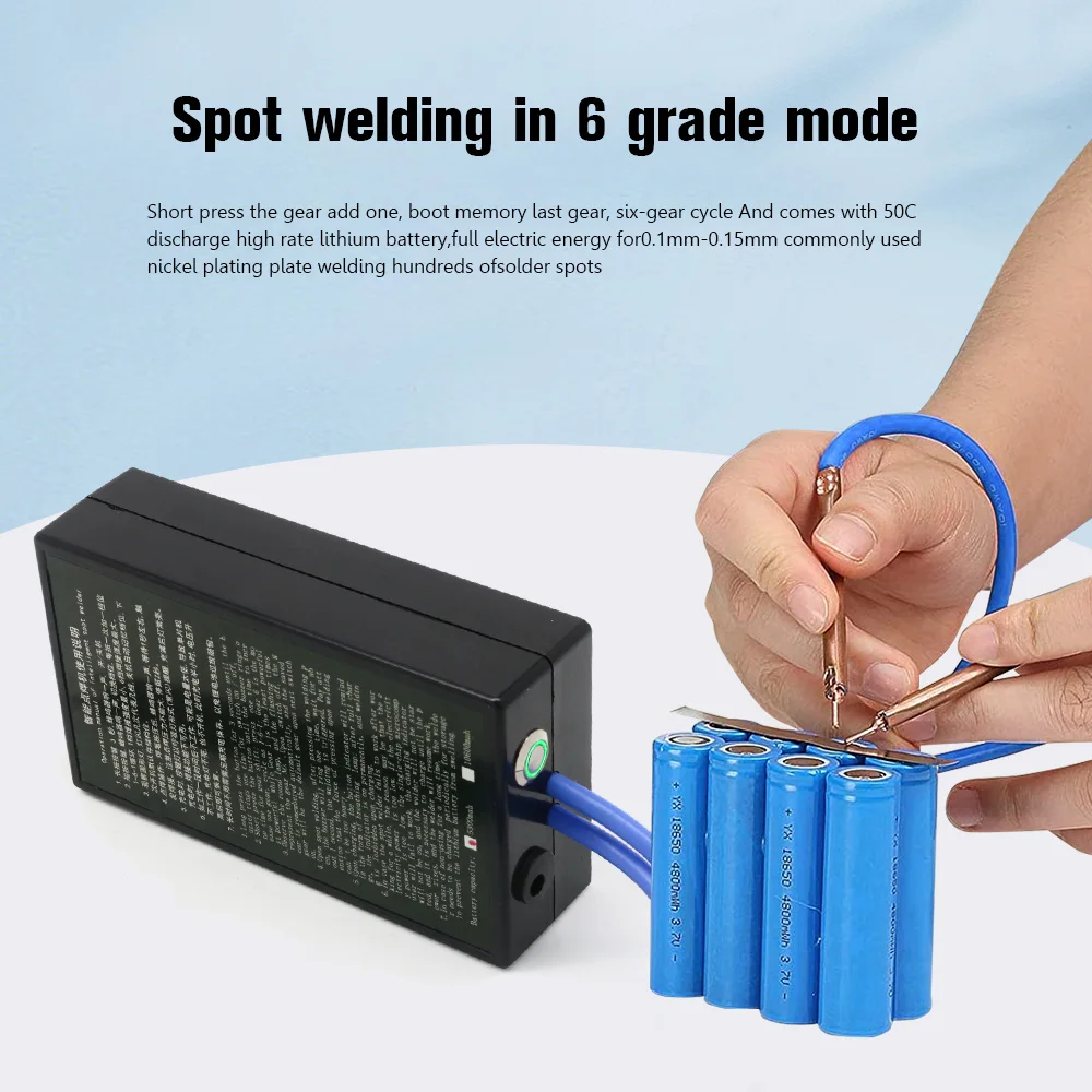 Spot Welder Portable 6 Gears Adjustable Mini Spot Welding Machine for 18650 Battery Spot Welder Spot Welding Machine Tool Kit