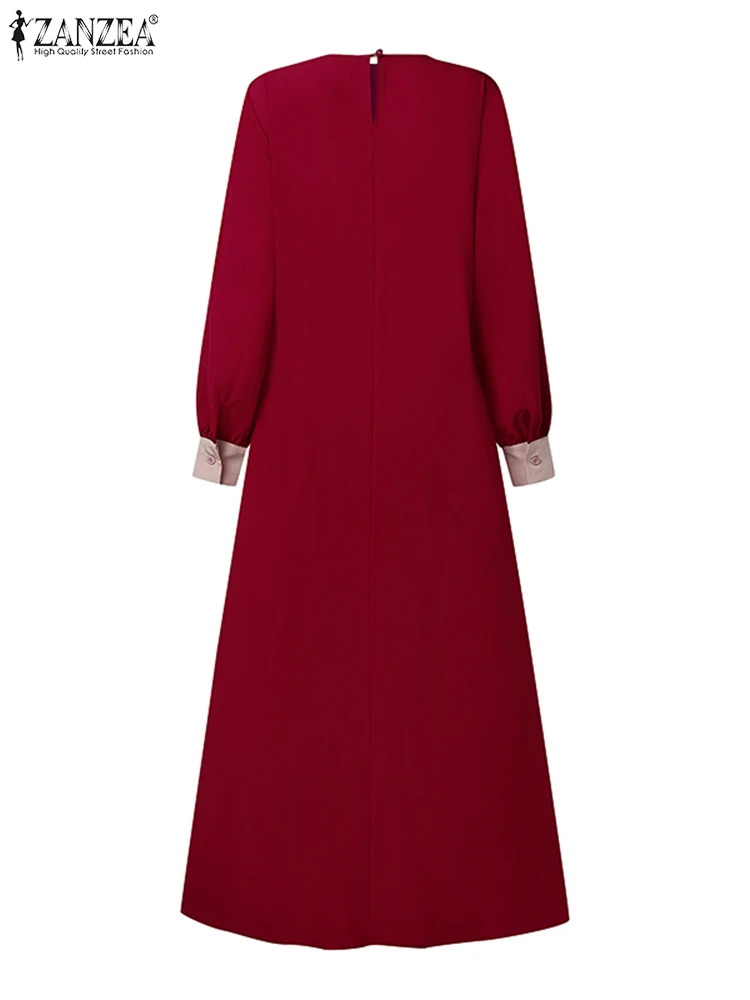 فستان إسلامي موضة 2025 عباية ZANZEA فستان صيفي نسائي طويل ماكسي فيستدوس إيسياميك رداء عيد مبارك كم طويل قفطان #5
