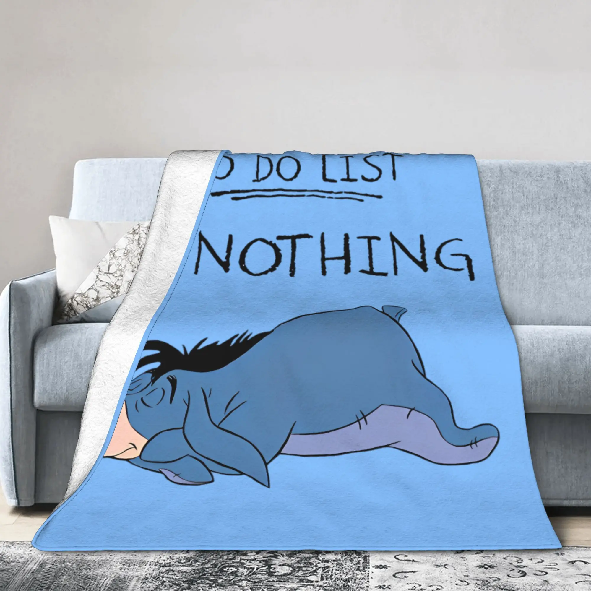 بطانيات ويني ذا بوه إيور من الفلانيل للشتاء للقيام بقائمة لا شيء، بطانيات رمي فائقة النعومة لغرفة النوم #1