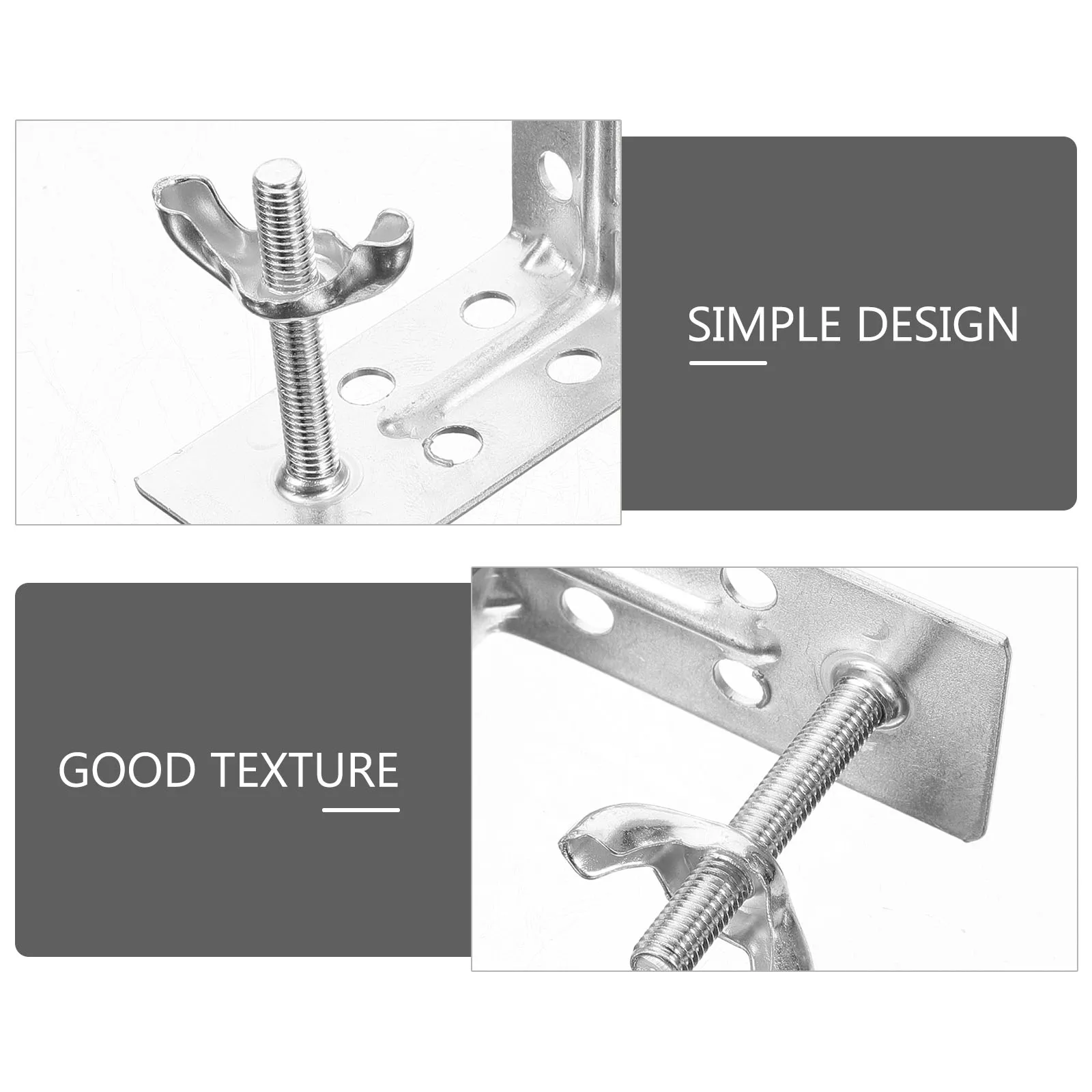 

8 Pcs Blind Brackets Metal Mounting Kit for Roman Shade Curtain Rod Side Top Installation Hardware Accessories Durability