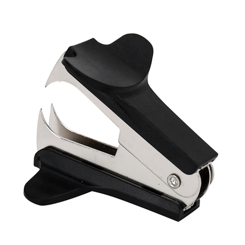 6Pcs Handheld Staple Remover All Iron Core with Plastic Cap Fast Safe Staple Extraction Tool for Documents Wood Fabric