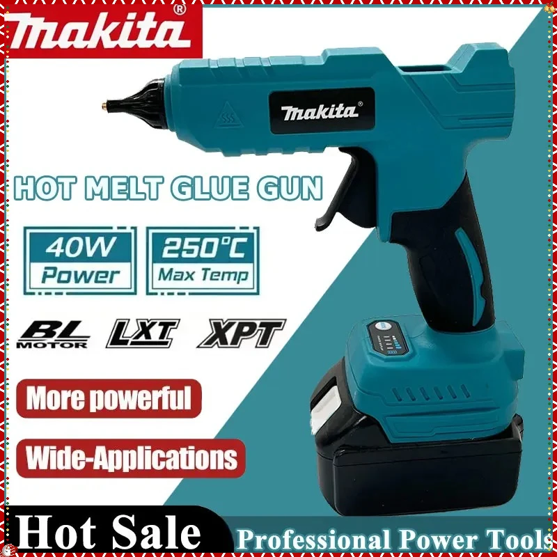 

Makita Cordless Electric Handheld Hot Glue Gun Repair DIY Tool Hot Melt Welding Hot Air Gun Anti-scald Nozzle for 18V Battery