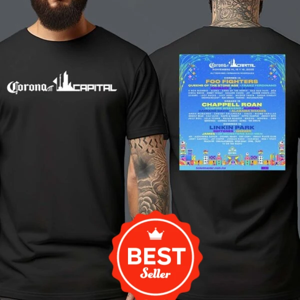 تي شيرت رياضي عصري بأكمام قصيرة مهرجان كورونا كابيتال مطبوع عصري ومسامي، مناسب للاستخدام اليومي