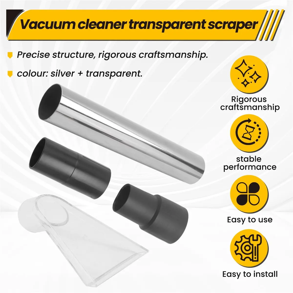 【ABPO】 Extracteur à main avec tête transparente pour le nettoyage des tissus d'ameublement, des tapis et des matelas, et pour le detailing automobile