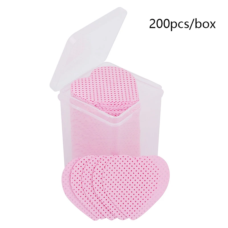 200Pcs Lint Free Nail Wipes Polish Remover Cotton Nailwipes UV Gel Tips Cleaner Paper Pad Absorbent Soft Removal Manicure Tools