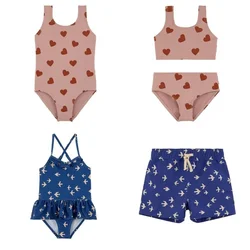 Maillot de bain deux pièces pour enfants, protection solaire, pour garçons et filles