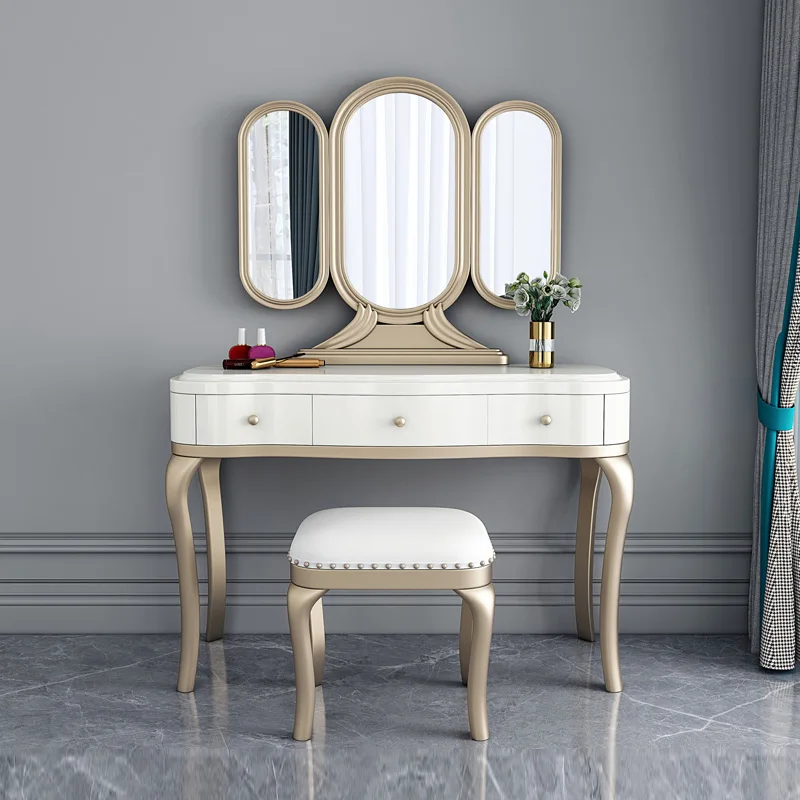 

Nordic Storage Dresser Drawers White Aesthetic Luxury European Makeup Table Bedroom Women Mesa De Maquillaje Home Furniture