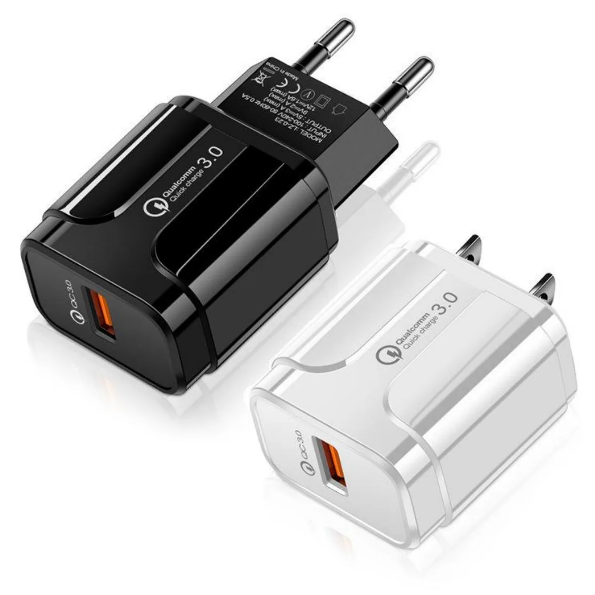 10-個-18-ワット-qc30-急速充電器ユニバーサル-qc-30-18-ワット高速充電アダプタ壁携帯電話の充電器-iphone-サムスン-xiaomi