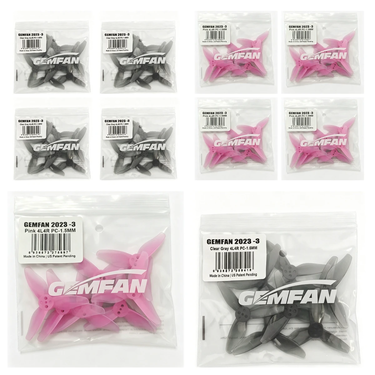 Gemfan Hurricane 2023 3-Blade Propeller 4PCS 2 Inch Cinewhoop Props for FPV Racing Freestyle Cinematic Drone Quadcopter