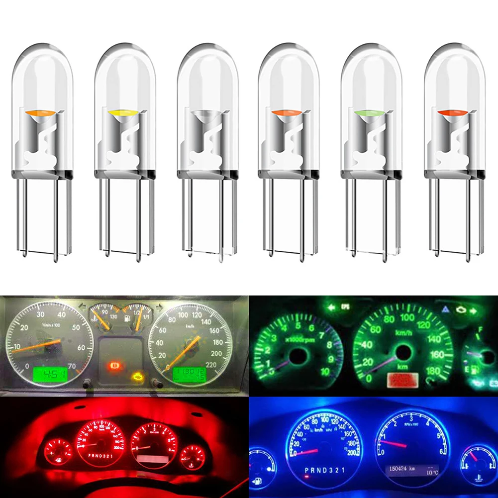 T5 LED Instrument Light Extra Bright Extra Bright COBs LED For Clear Visibility DIY Car Modification Project