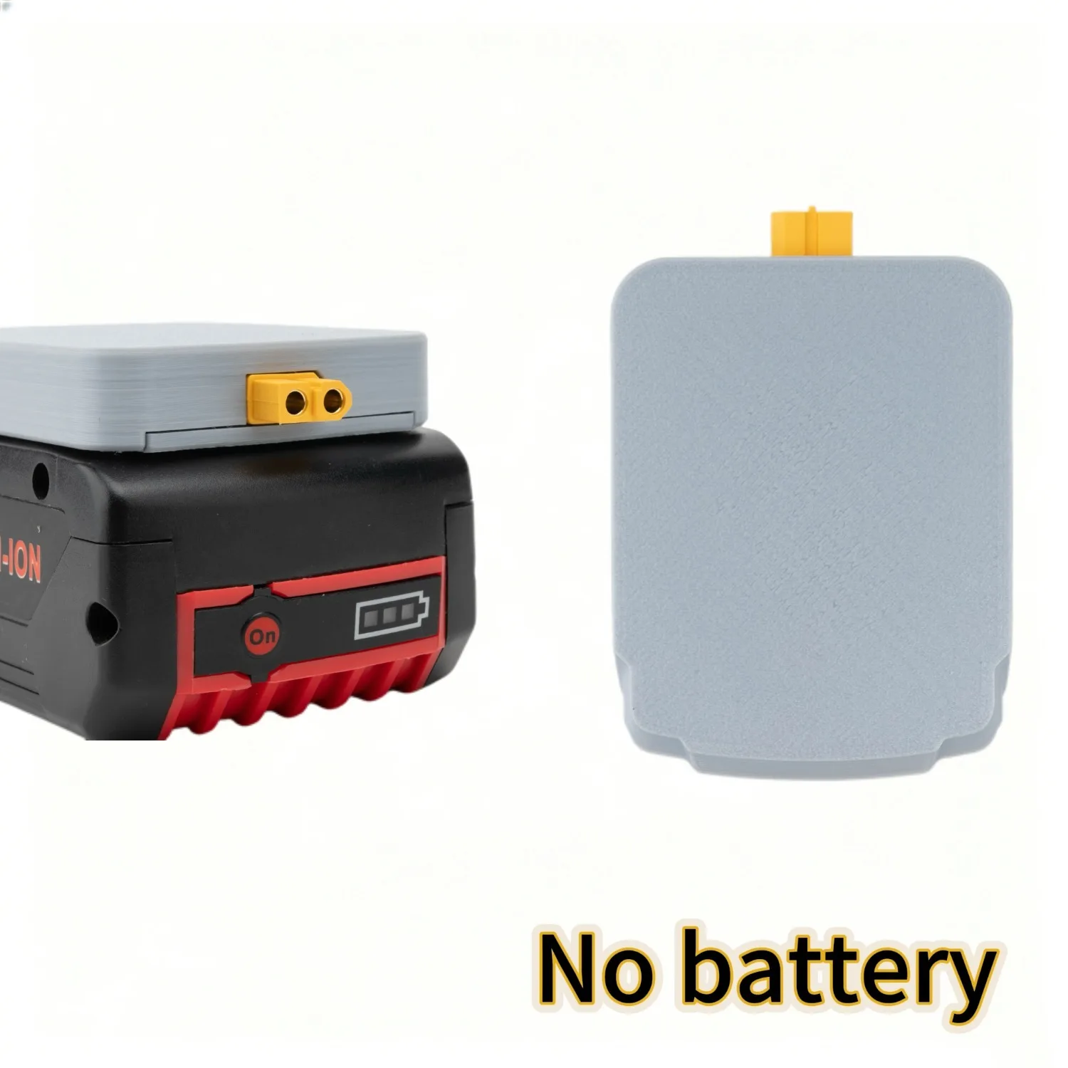 Applicable To Bosch 18V Lithium Battery Adapter 3D Printing Shell XT60 Female Seat DIY Outdoor Power Adapter（No Battery）