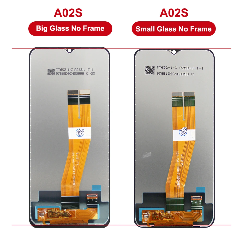 A02S Display Screen With Frame for Samsung Galaxy A02s SM-A025F/DS A025G/DS Display Touch Screen Digitizer Assembly Replacement