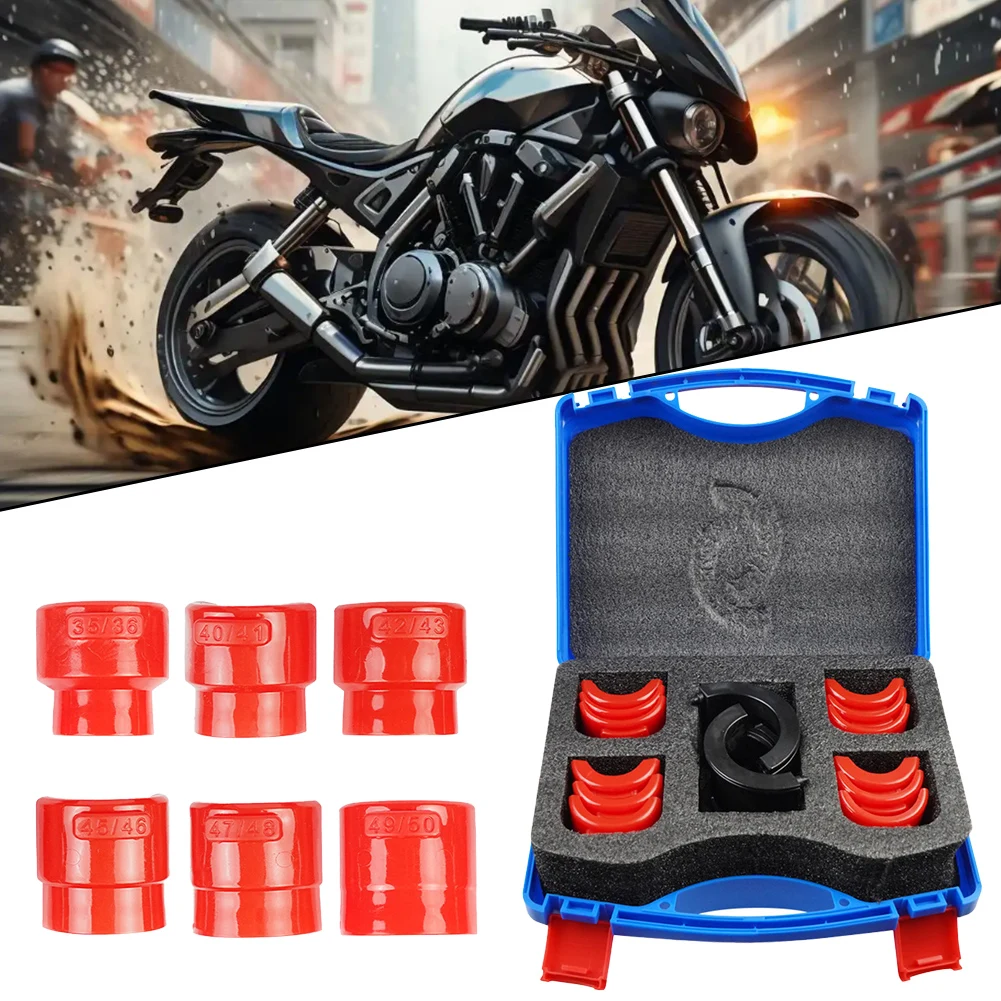 

14pcs Fork Seal Driver Kit 35/36mm 40/41mm 42/43mm 45/46mm 47/48mm 49/50m Adapters Motorcycle Seal Mount Driver Set