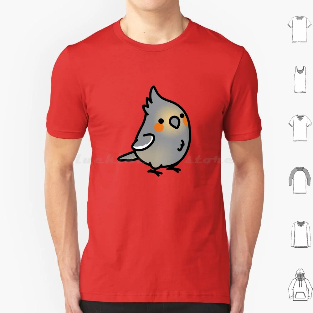 Chubby Female Cockatiel T Shirt Cotton Men Women Diy Print Cockatiel Parrot Cockatiel Cockatiel Cute Bird Birb Birblr Parrot