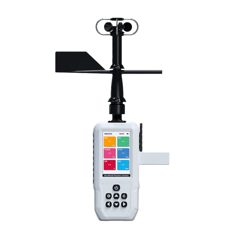 

Портативная портативная метеостанция Langgao, уличная точка доступа, температура, влажность, скорость ветра, направление ветра, высокая точность