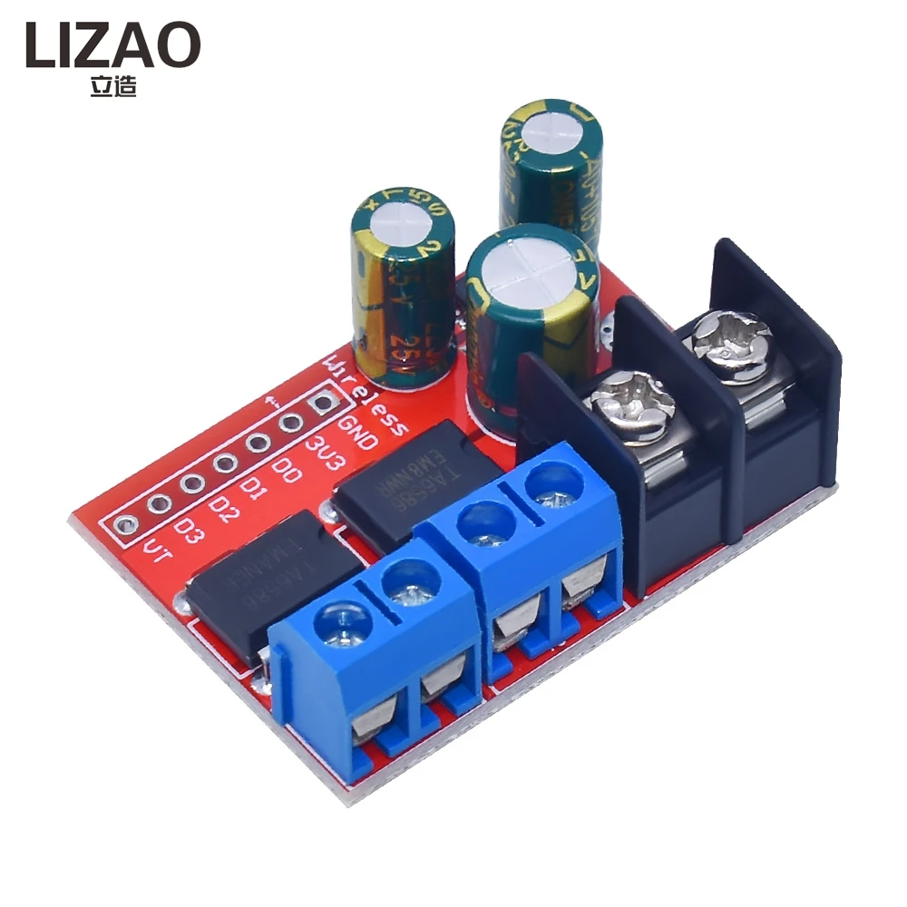 LIZAO 5A 3V-14V H Bridge Dual DC Motor Driver Module PWM Speed Control Forward Reverse Replace L298N