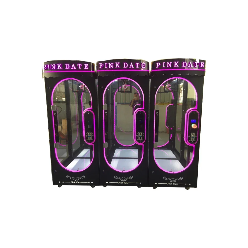 

coin operated pink date arcade cutting gift machine pink date machine