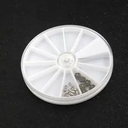 1 Stuks Milieu Ronde Witte Plastic Container Voor Kralen Sieraden Plaat Display Houder Opslag Handgemaakte Diy Accessoires