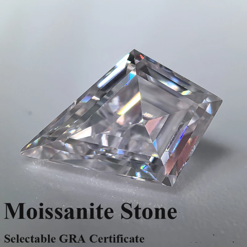 

Муассанит Камень Белый Цвет Специальная Форма Кайт Огранки Шарм Бусины для DIY Изготовления Ювелирных Изделий Подвеска Выбор Сертификат GRA