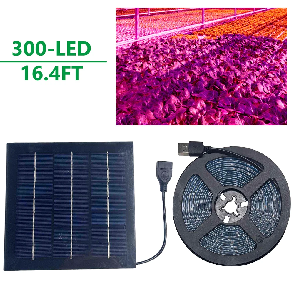 

Светодиодная лампа для растений на солнечной энергии для теплиц и домашнего выращивания, для овощей и цветов