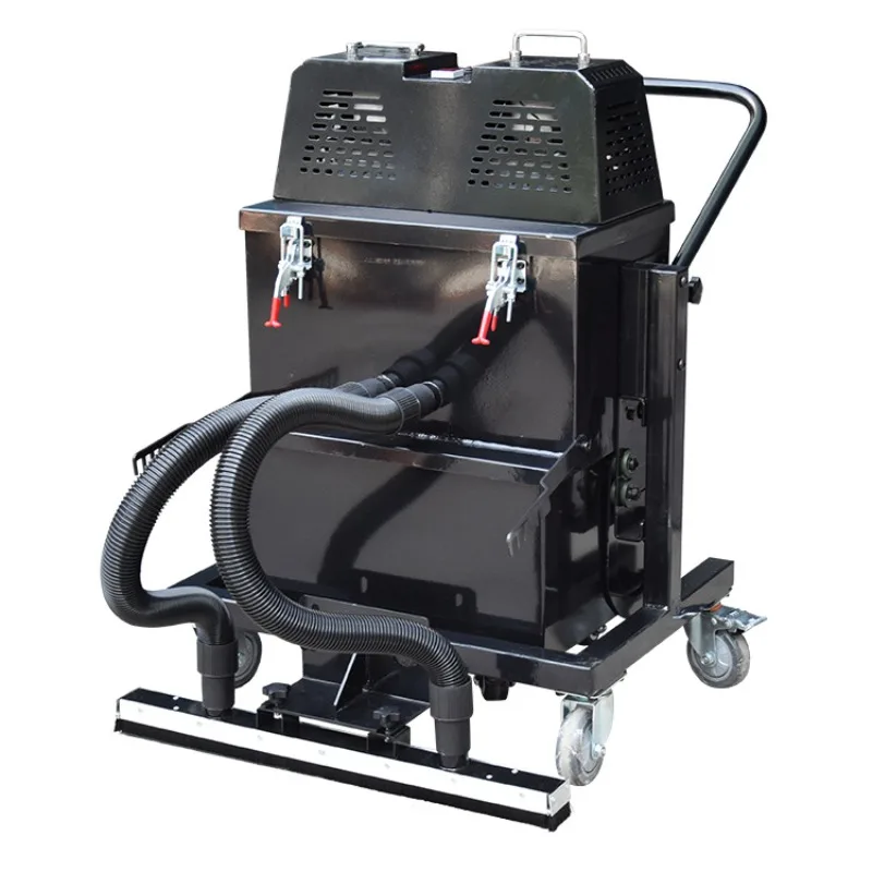 Dual Head Industrial Vacuum Cleaner Strong Suction 60L Heavy Duty Dust Collector Matching Floor Grinder Construction Equipment