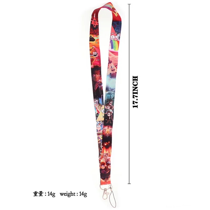 Disney Cartoon Gravity Falls Lanyard Twins Phone Rope for Keys ID Badge Holder Neck Strap Keychain Cord Lariat Unique Gift Toy