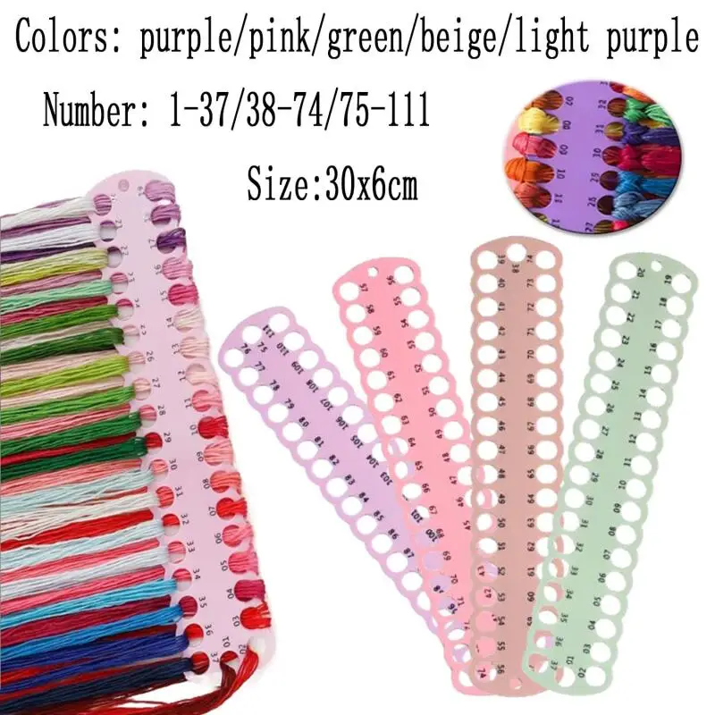 

5pc 37 Holes Embroidery Floss Organizer Craft Storage Holder Embroidery Thread Organizer PC Winding Board for DIY Sewing Storage