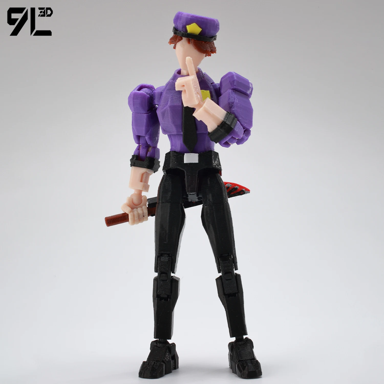 Figura de Acción de 9L3D Impresa, Guard Titan13, Five Nights Security Breach, FNAF, Oso de Medianoche, Articulaciones Móviles, Desmontable